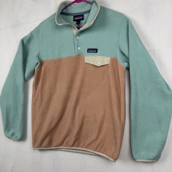 Patagonia Women's Lightweight Synchilla Snap-T‎ Pullover Blue Size S Style 25455 - Picture 4 of 12
